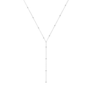 Minimalist Beaded Tassel Pendant Necklace