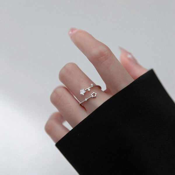Dainty Five-Pointed Star Ring - Image 2