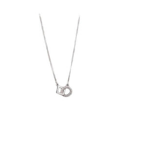Interlocking Geometric Necklace