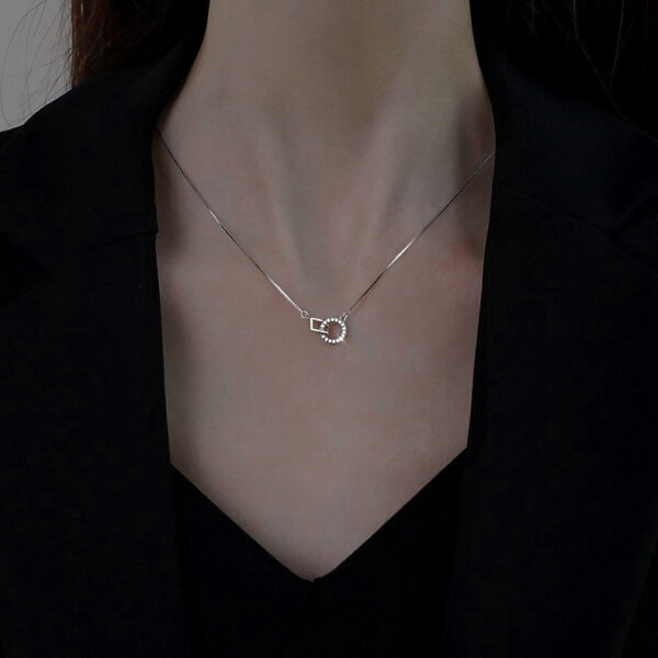 Interlocking Geometric Necklace - Image 2